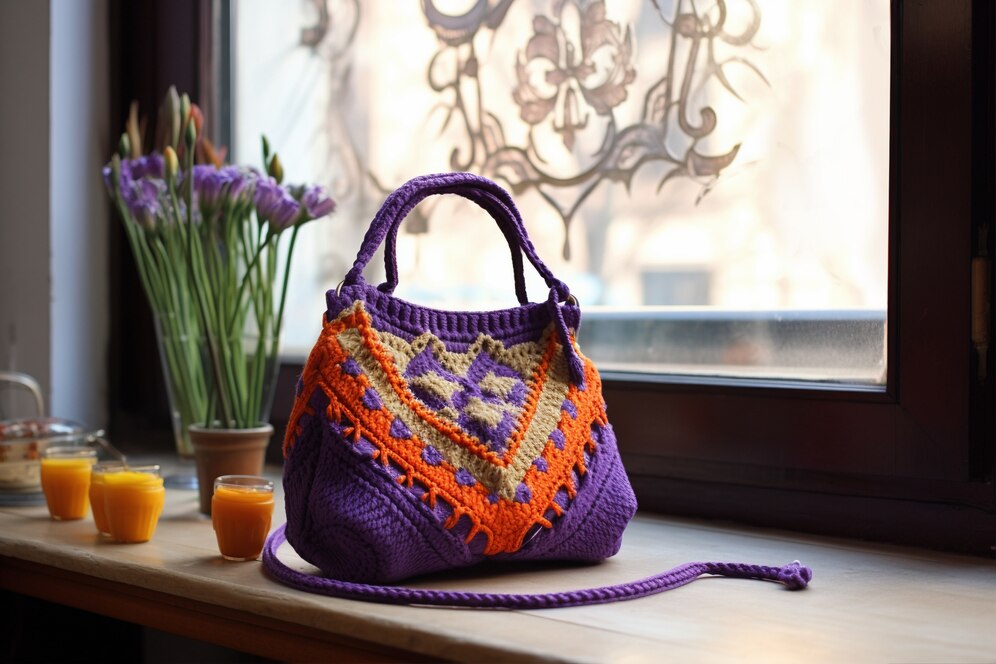 Crochet messanger bag exquisitely crafted f0r the ultimate style impact