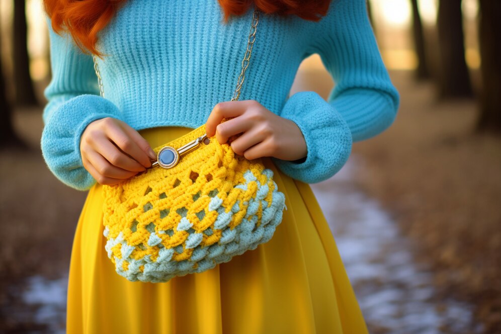 Crochet messanger bag exquisitely crafted f0r the ultimate style impact